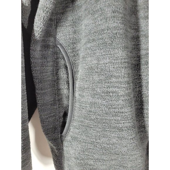 Uniqlo Womens Fleece Jacket Coat Black Full Zip Up Mock Neck Small S‎ - Picture 2 of 7